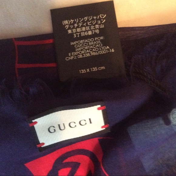 Gucci Detroit Tigers Limited Edition Navy Blue Scarf - Picture 9 of 10